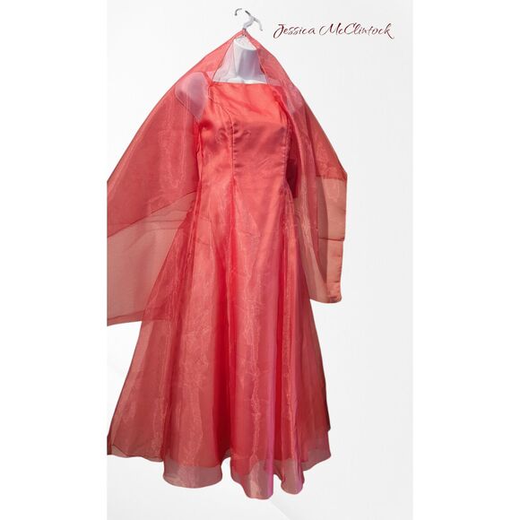 Jessica McClintock Dresses & Skirts - NWT  Jessica McClintock Girls formal dress with sheer shawl.   Sz 14